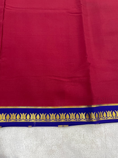 Sliver Based Zari Pure Mysore Silk Saree