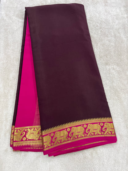 Sliver Based Zari Pure Mysore Silk Saree
