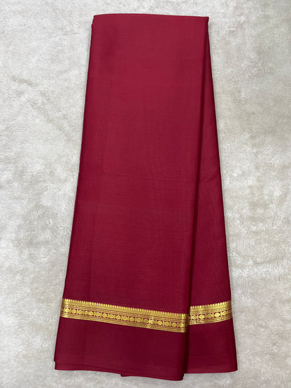 Pure crepe Mysore silk saree 26387301 (70gsm)