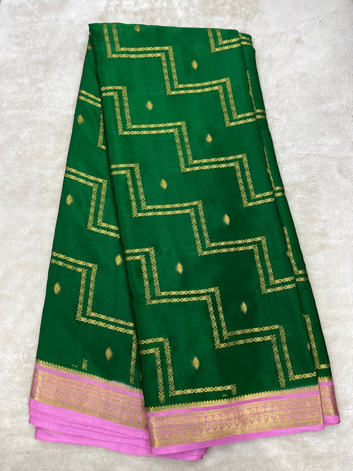 Pure Mysore crepe saree-120 GSM(1145313)