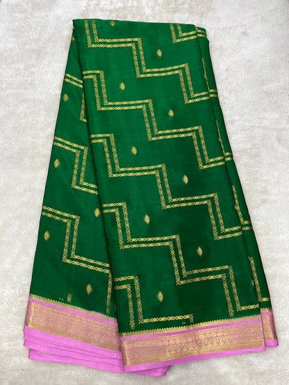 Pure Mysore crepe saree-120 GSM(1145313)