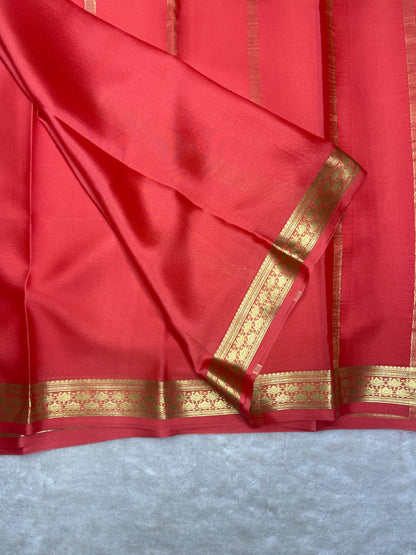 Pure crepe Mysore silk saree-Trisha 2 Self-70 Gsm(16275513)