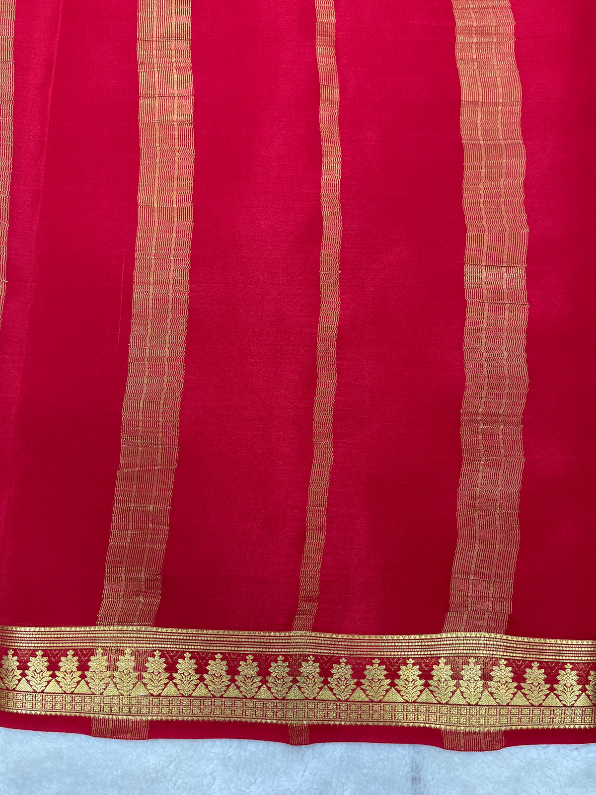 Pure crepe Mysore silk saree 13106333