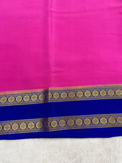 Silver based zari Pure Mysore silk Saree