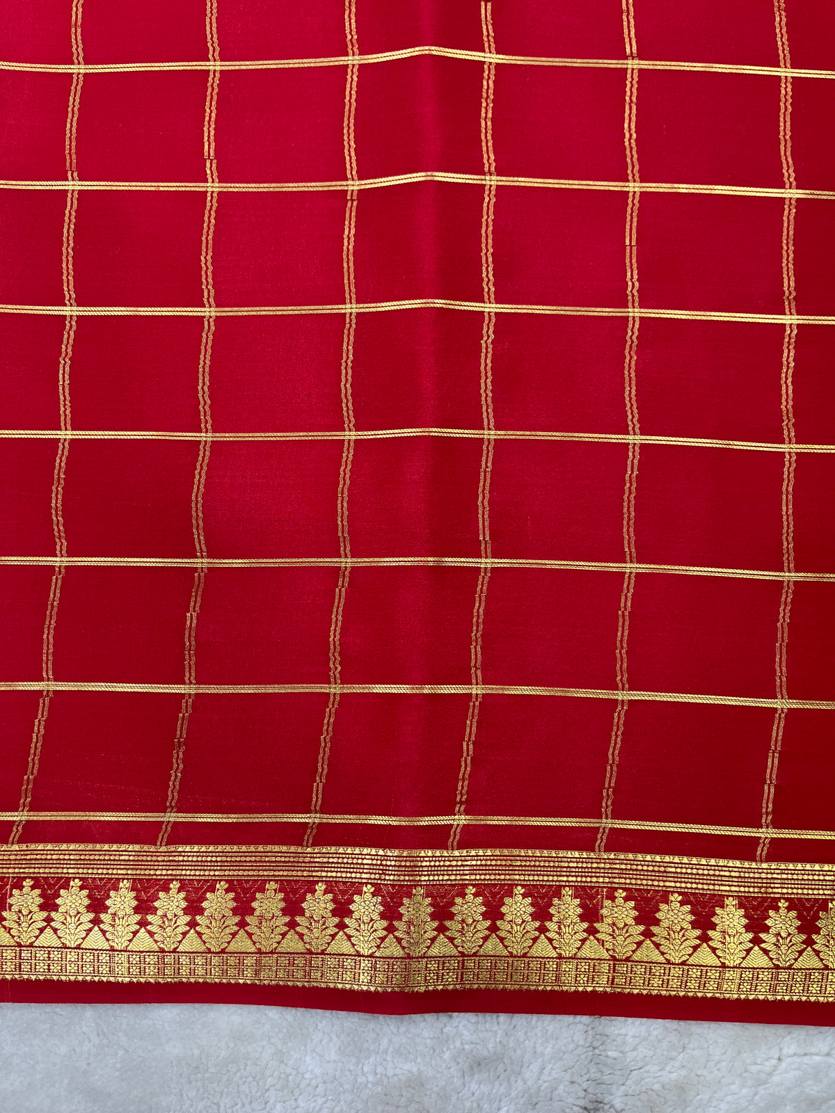 Pure crepe Mysore silk saree 13106333
