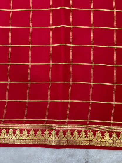 Pure crepe Mysore silk saree 13106333