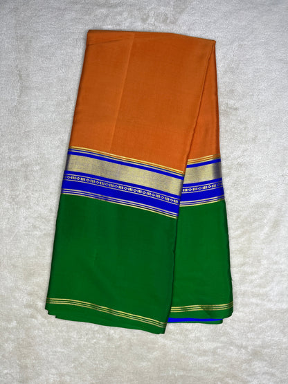 Pure crepe Mysore silk saree-110 GSM(26379823)