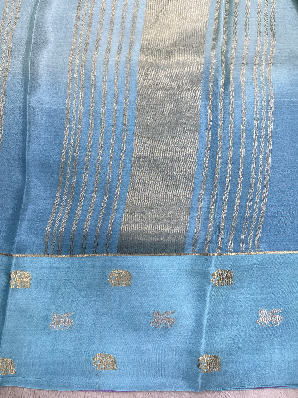Pure crepe Mysore silk-SVS/KD/BOR(15080802)