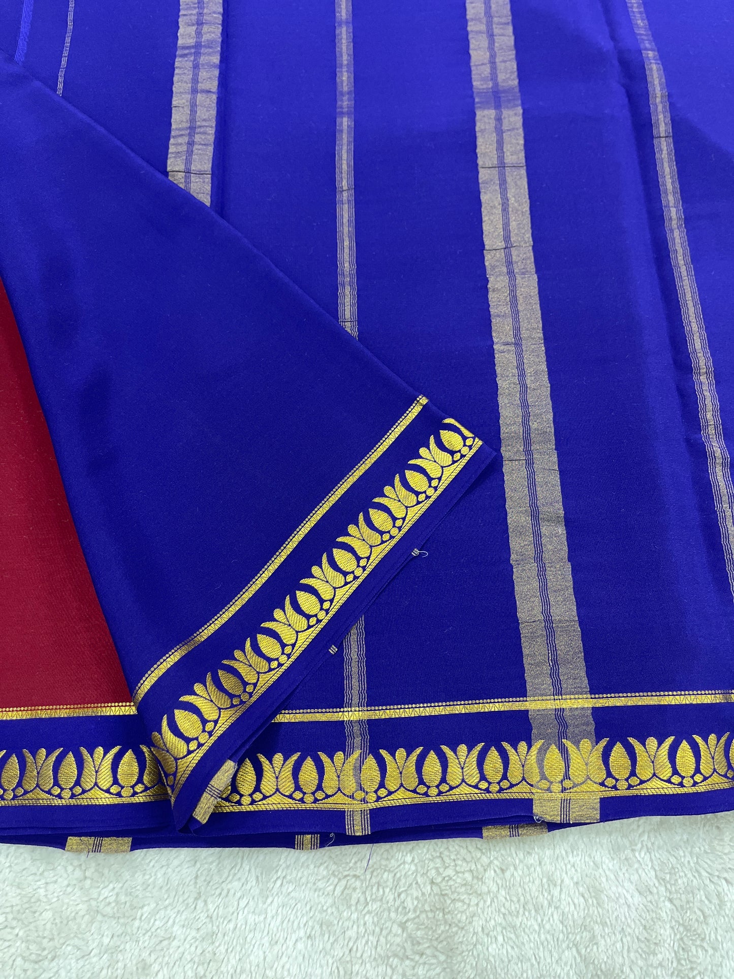 Sliver Based Zari Pure Mysore Silk Saree
