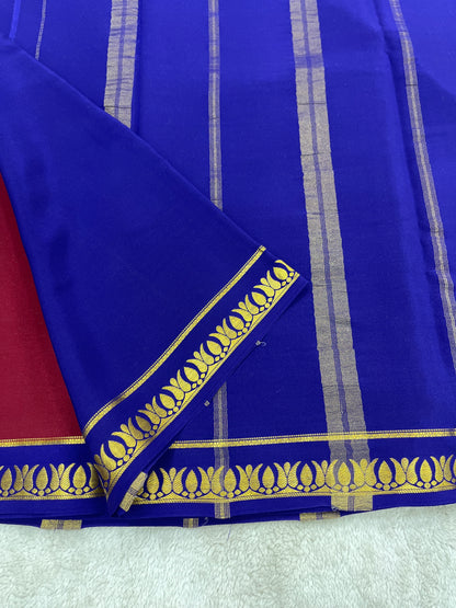 Sliver Based Zari Pure Mysore Silk Saree