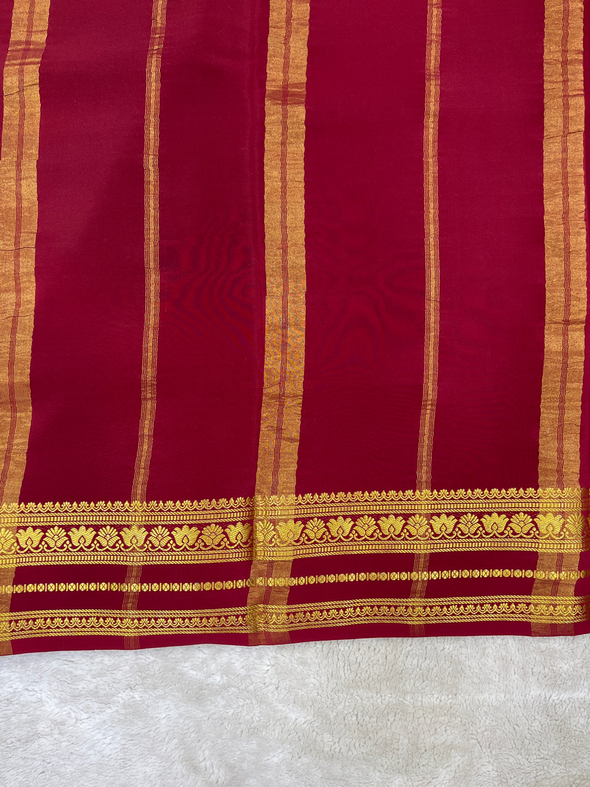 Pure Mysore Silk Saree-(1455127)