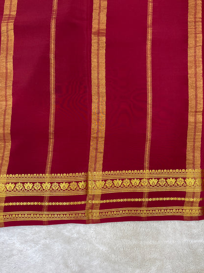 Pure Mysore Silk Saree-(1455127)