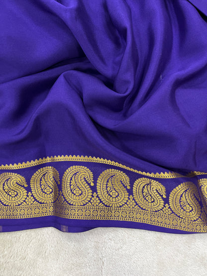 Pure crepe Mysore silk-KSIC Mango(186817)