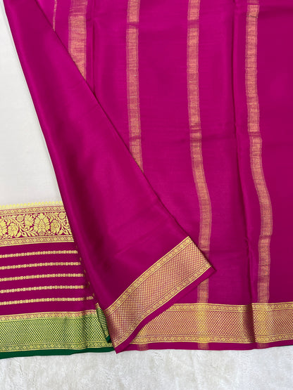 Pure Crepe Mysore Silk 3D contrast - 2637794