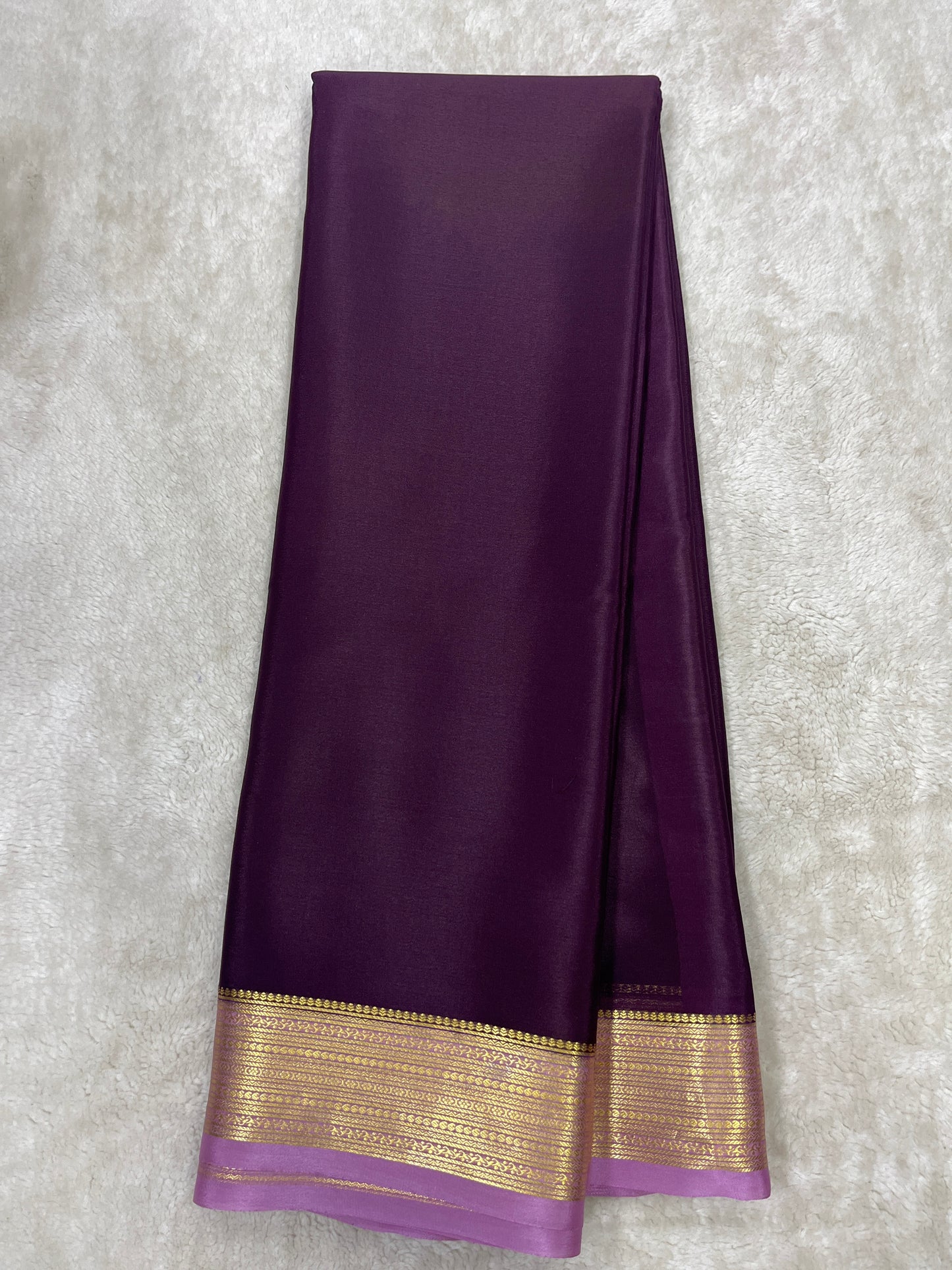 Pure Crepe Mysore Silk Raksha lines   - 1310481