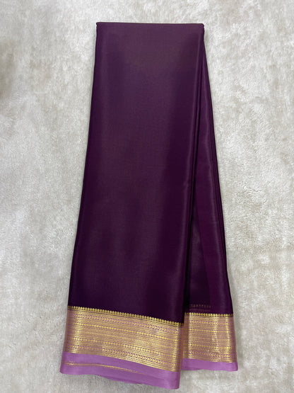 Pure Crepe Mysore Silk Raksha lines   - 1310481