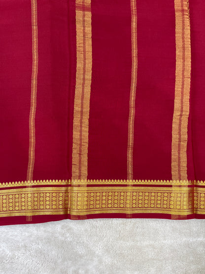 Pure Mysore Silk Saree-(1448927)