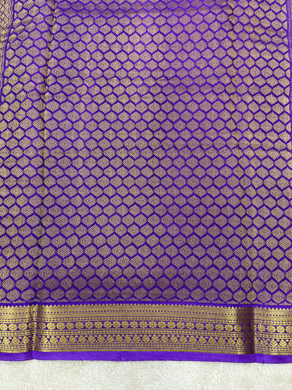 Pure crepe Mysore silk- Shaded Mix Checks(1145313)