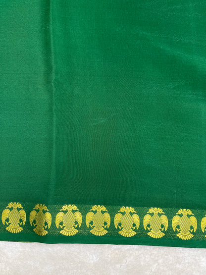 Pure crepe Mysore silk -Gatti border (1104001)