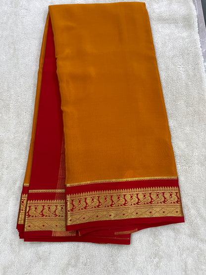 Sliver Based Zari Pure Mysore Silk Saree
