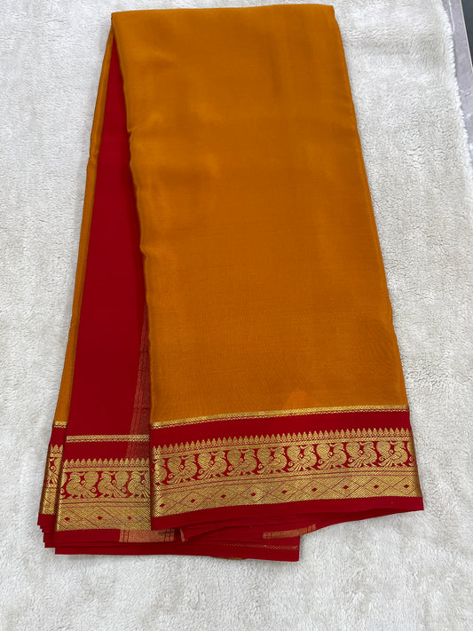 Sliver Based Zari Pure Mysore Silk Saree