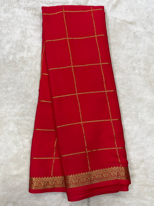 Pure crepe Mysore silk saree 13105584