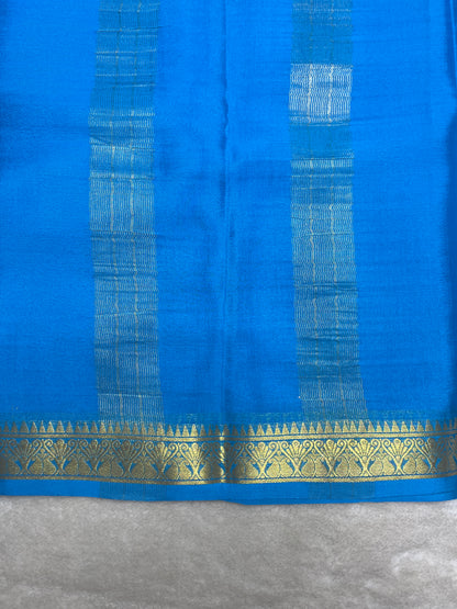 Pure Crepe Mysore Silk Saree-70 Gsm piping contrast (1103601)