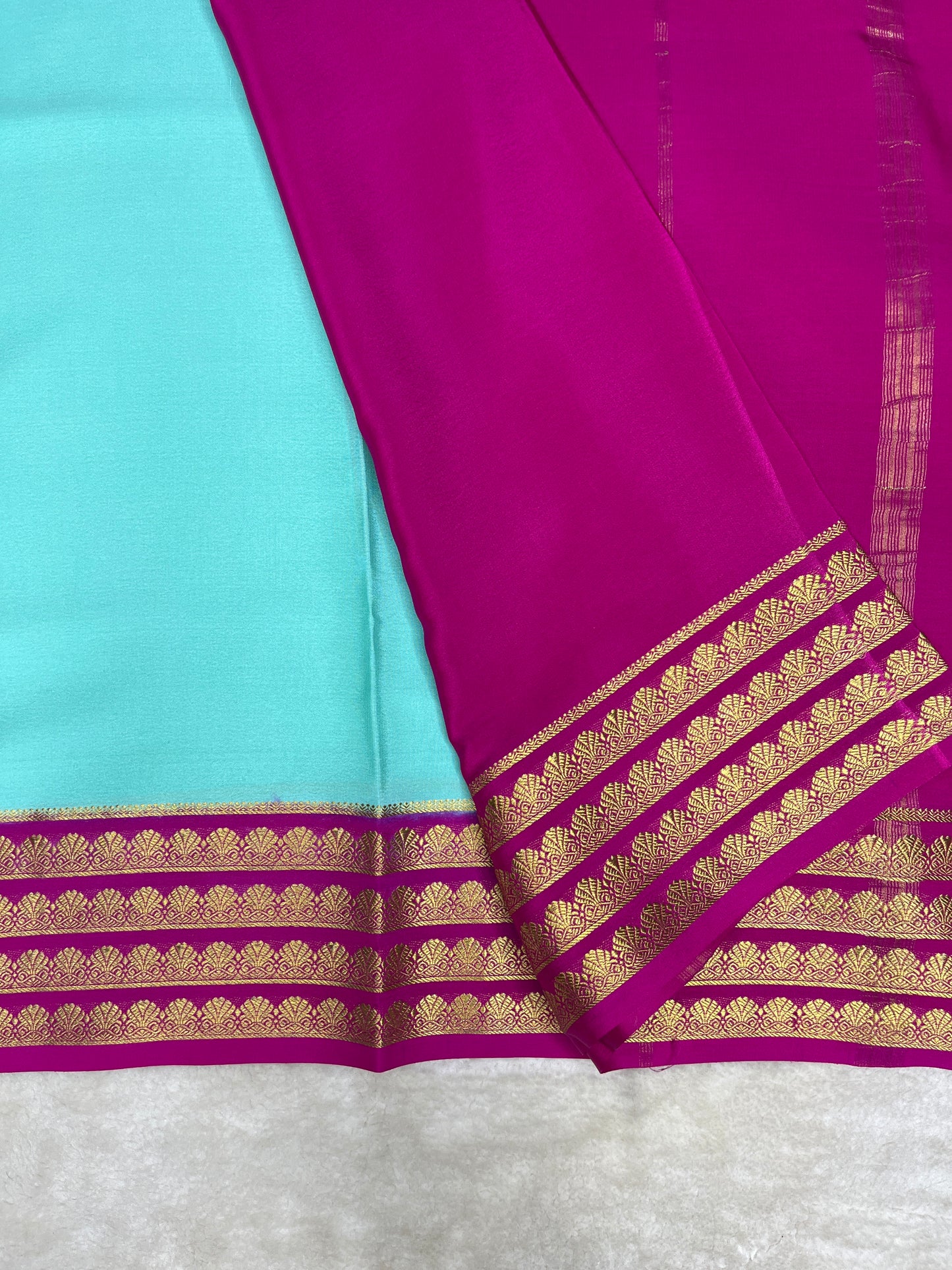 Pure Mysore crepe saree-120 GSM(16271501)