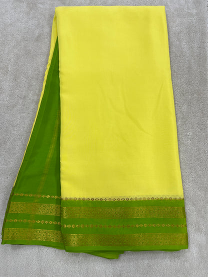 Sliver Based Zari Pure Mysore Silk Saree