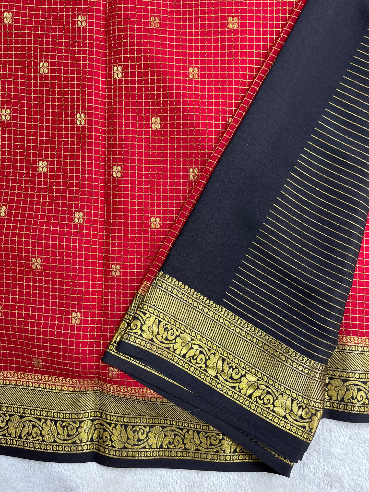 Pure crepe Mysore silk-Dhivya checks 26379937