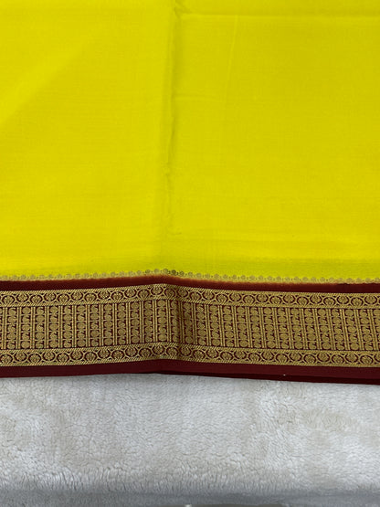 Sliver Based zari Pure Mysore Silk Saree