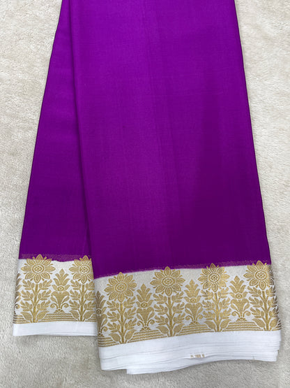 Pure crepe Mysore sick-Sun Flower(15112606)