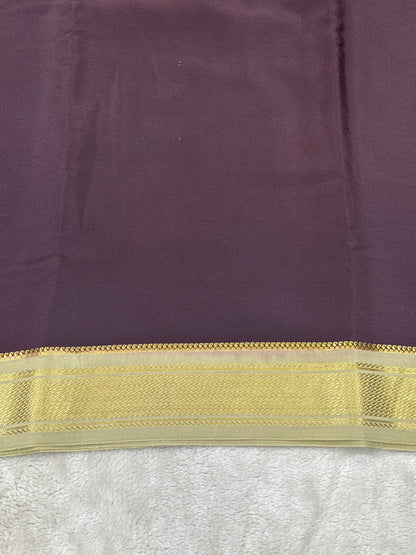 Sliver Based zari Pure Mysore Silk Saree
