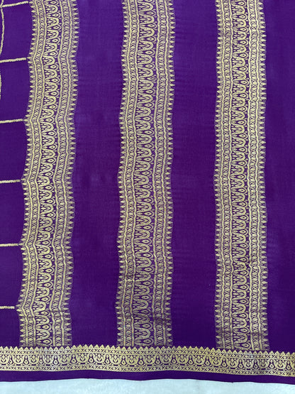 Pure crepe Mysore silk saree 13105584