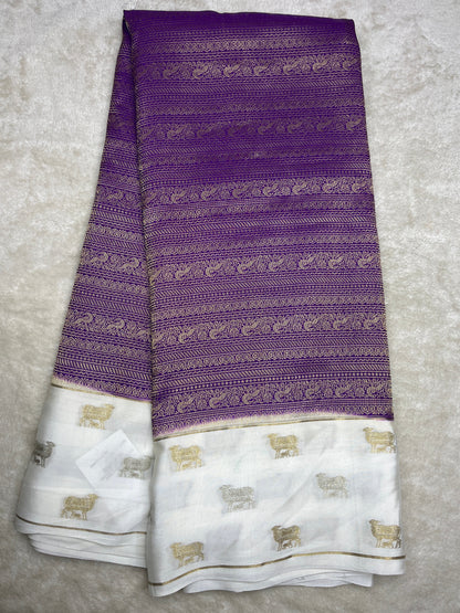 Pure crepe Mysore silk - (15230701)