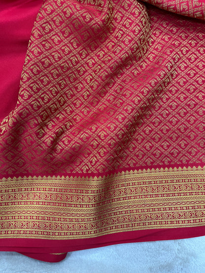 Pure crepe Mysore silk-Damini Heavy(131036411)