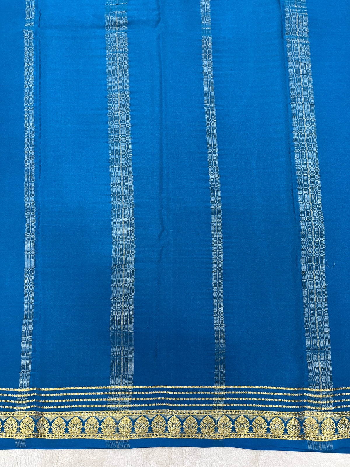 Pure crepe Mysore silk saree 136451 (100 GSM)