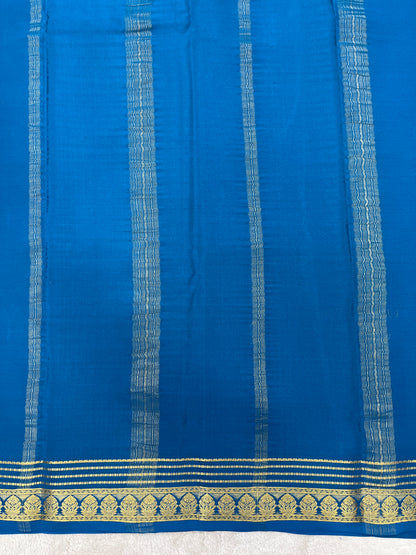Pure crepe Mysore silk saree 136451 (100 GSM)