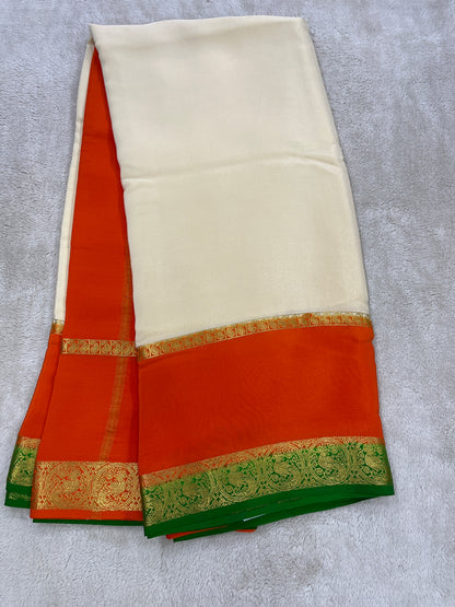 Sliver Based Zari Pure Mysore Silk Saree