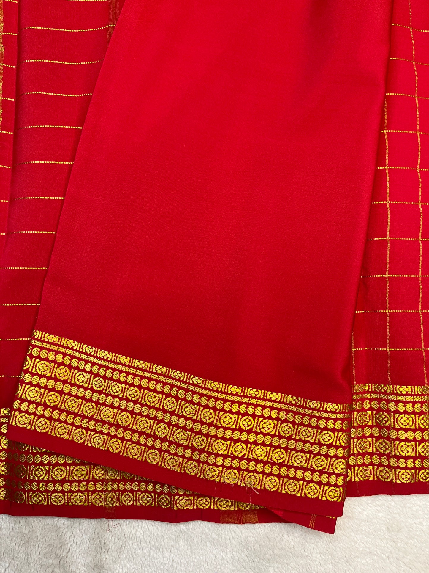 Pure Mysore silk-checks Rudraksha (1438399)