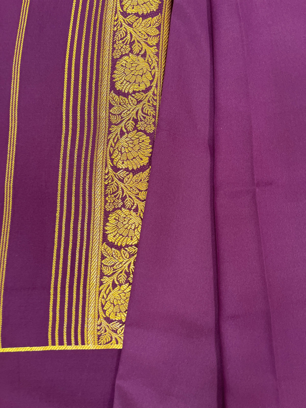 Pure  Mysore silk saree 1463631 ( 150 GSM )