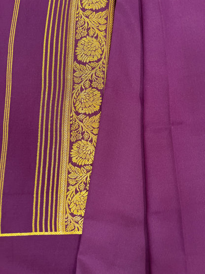 Pure  Mysore silk saree 1463631 ( 150 GSM )