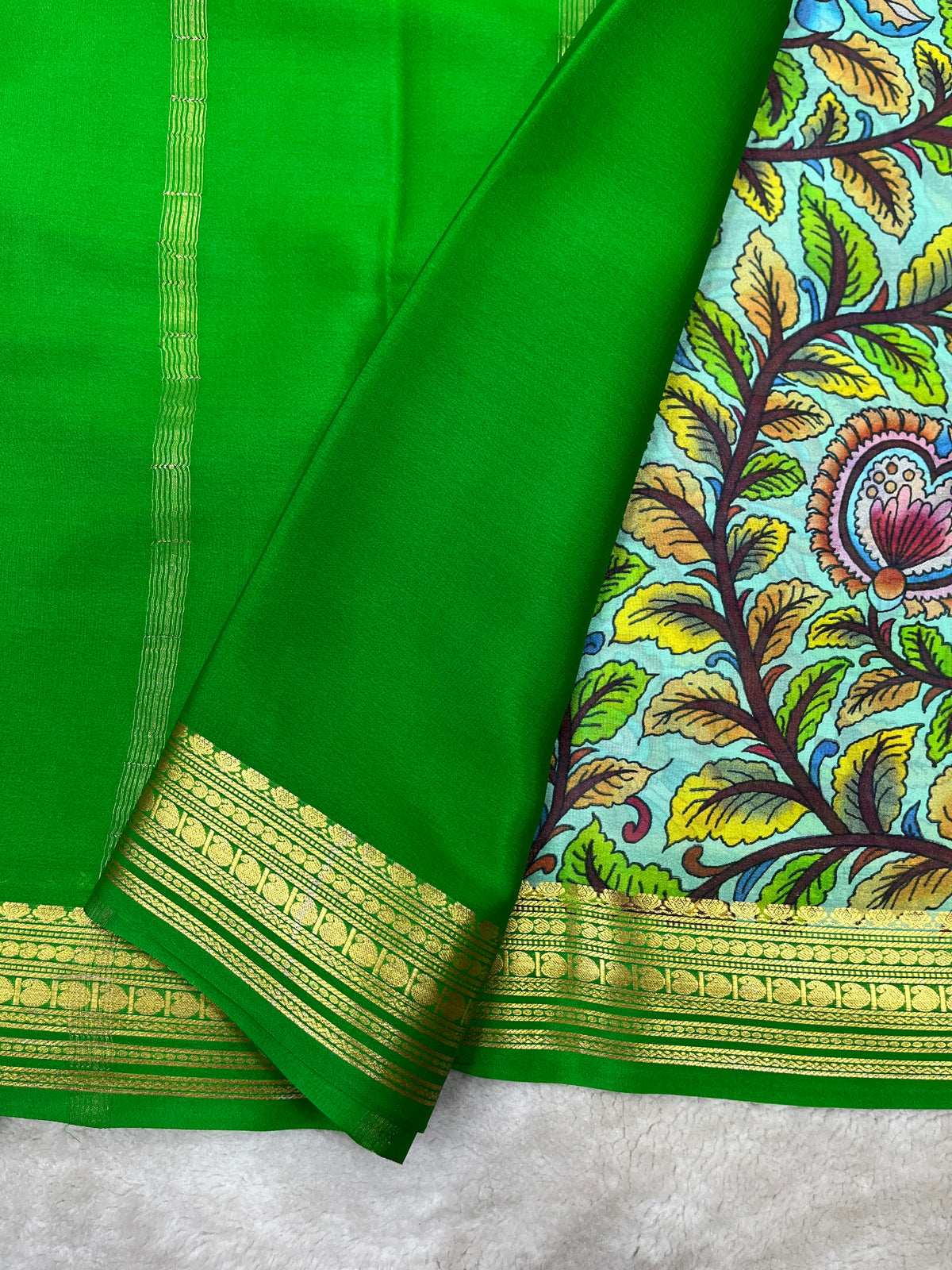 Pure crepe Mysore silk saree 26386623 (70gsm)