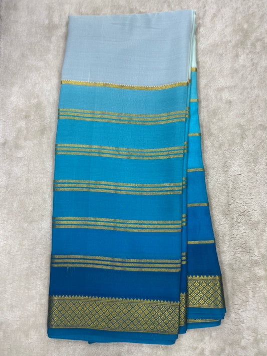 Pure Crepe Mysore Silk 3 D   - 1150102