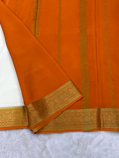 Sliver Based zari Pure Mysore Silk Saree
