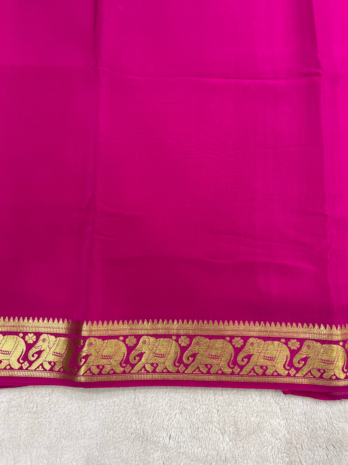 Sliver Based zari Pure Mysore Silk Saree