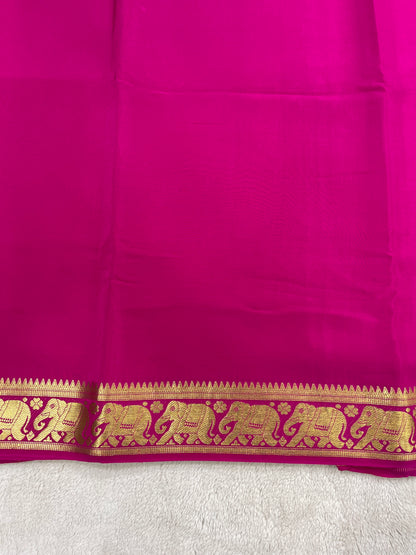 Sliver Based zari Pure Mysore Silk Saree