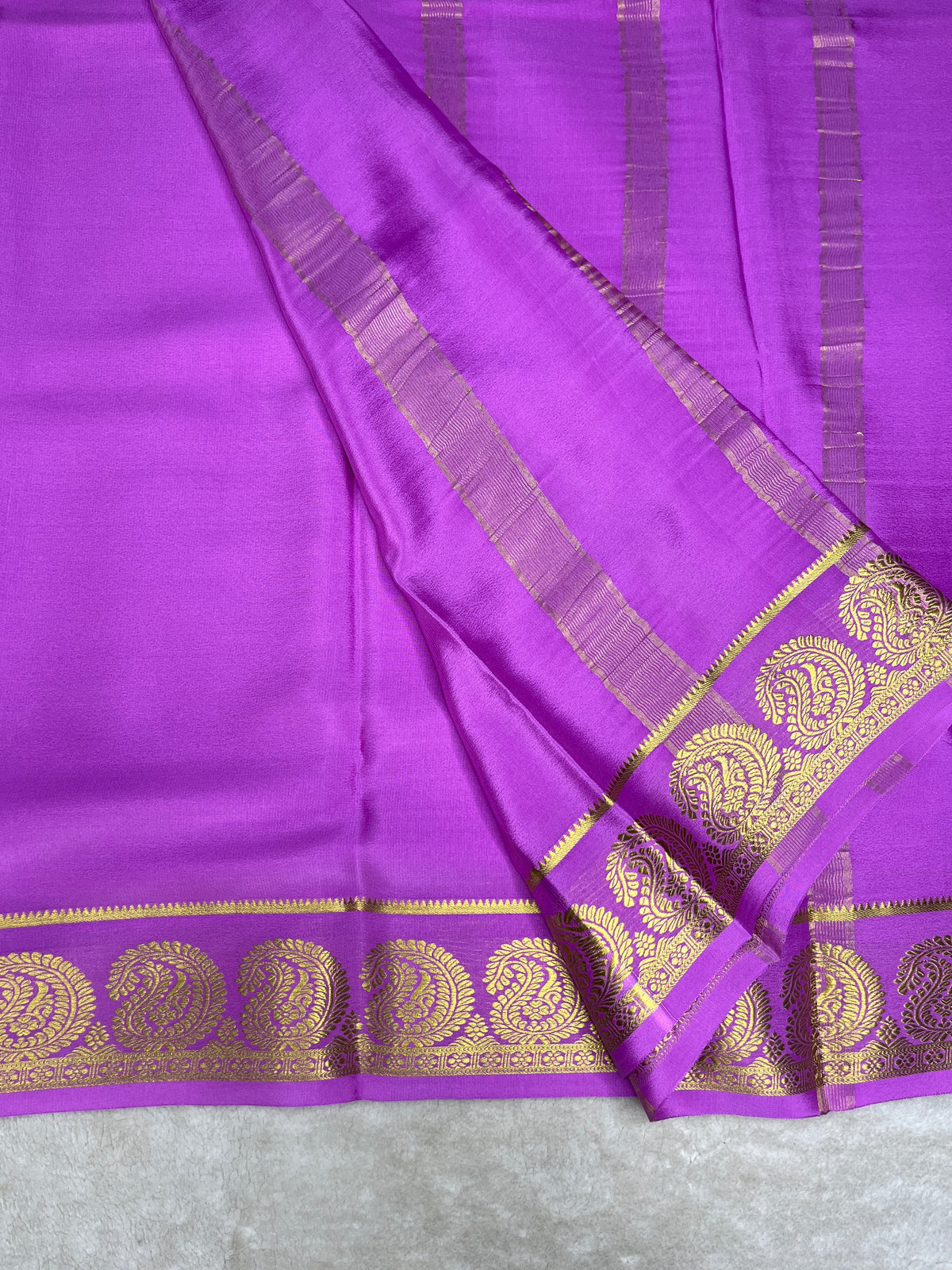 Pure Mysore crepe saree-120GSM(1104001)
