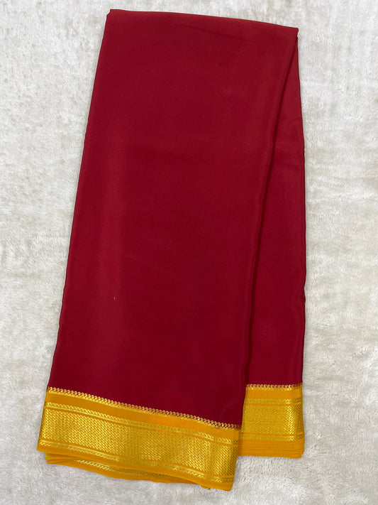 Pure Mysore silk saree-(145582)