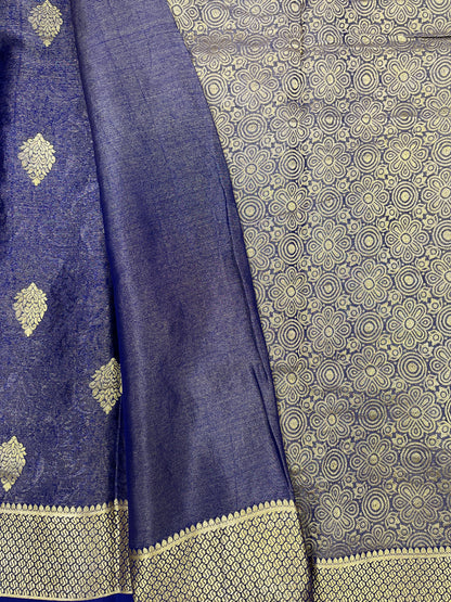 Pure Crepe Mysore Silk brocade - 16271503